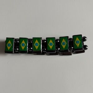 Stylish Black and Green Bracelet